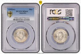 1952(m) Shil KM-46  Ag MS64