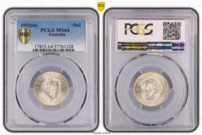 1952(m) Shil KM-46  Ag MS64