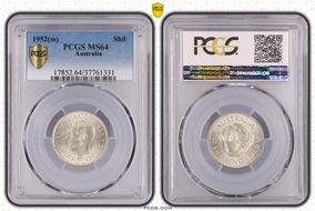 1952(m) Shil KM-46  Ag MS64