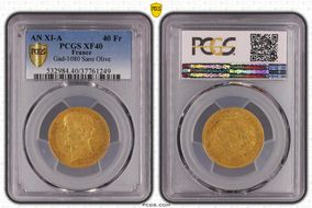 AN XI-A (1802) 40 Fr Gad-1080 Sans Olive XF40