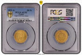 1831-A 20 Fr Gad-1030 En creux AU53