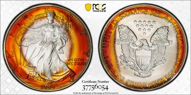 2004 $1 Silver Eagle MS68