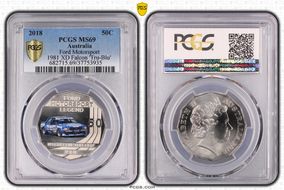 2018 50C Ford Motorsport Colorized 1981 XD Falcon 'Tru-Blu' MS69