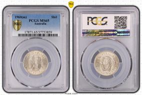 1960(m) Shil KM-59  Ag MS65