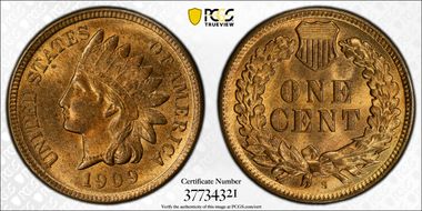 1909-S 1C Indian MS65RB