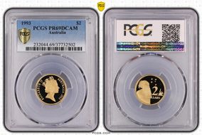 1993 $2 PR69DCAM