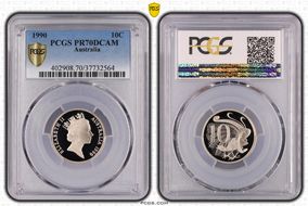 1990 10C PR70DCAM