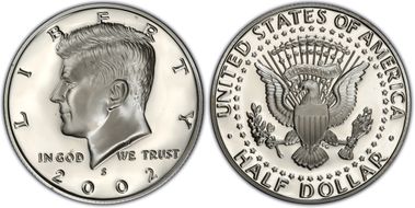 2002-S 50C Silver PR70DCAM