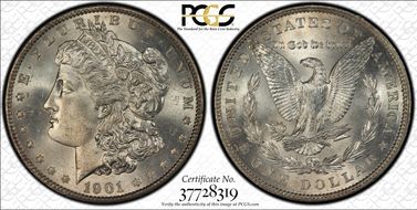 1901 $1 MS66