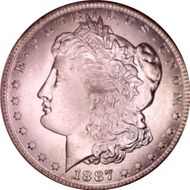 1887-O $1 MS66