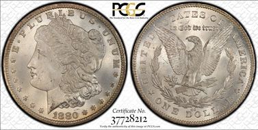 1880/79-CC $1 Reverse of 1878 MS66+