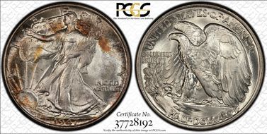 1947 50C MS67+