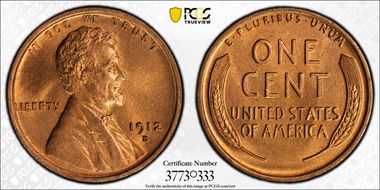 1912-D 1C MS66+ RD