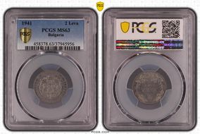 1941 2 Leva KM-38a MS63