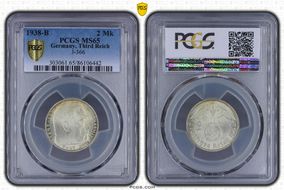 1938-B 2 Mk J-366 MS65