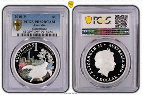 2010-P $1 Queensland-Sea Turtle PR69DCAM