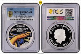 2013 $1 Yellow-Bellied Sea Snake PR69DCAM