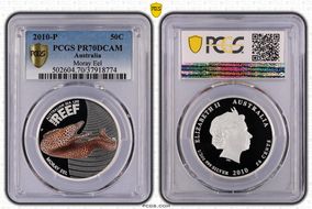 2010-P 50C Moray Eel - Colorized Australian Sea Life, The Reef PR70DCAM