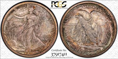 1917-D 50C Obverse MS66+