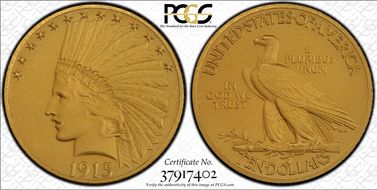 1915 $10 PR66