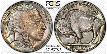 1927-S 5C MS65+