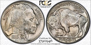 1936-S 5C MS67