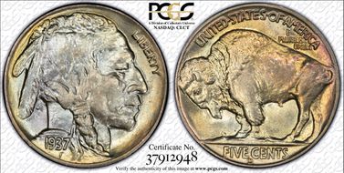 1937-D 5C MS68
