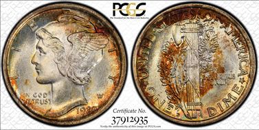 1920-D 10C MS67+ FB
