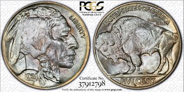 1924-D 5C MS66