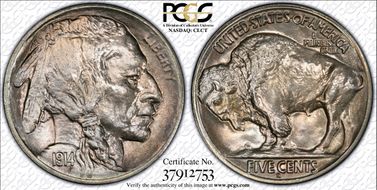 1914-S 5C MS66+