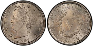 1891 5C MS67