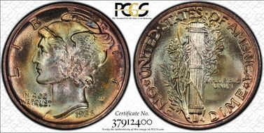 1936 10C MS68+ FB