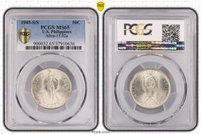 1945-S/S 50C Allen-15.02a MS65