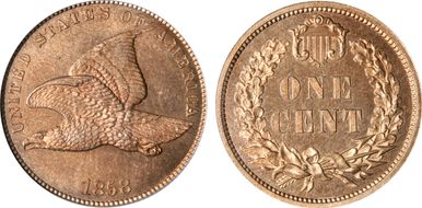 1858 1C J-193 PR65