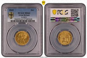 1842 Sov S-3852  Closed 2 MS61