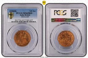 1928(B) 1/4 An SW-8.369 MS65RD