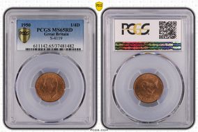 1950 1/4D S-4119 MS65RD