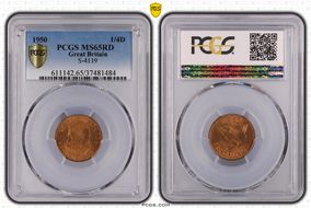 1950 1/4D S-4119 MS65RD