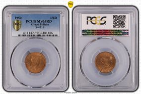 1950 1/4D S-4119 MS65RD