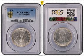 1903 50C KM-167  Ag MS63