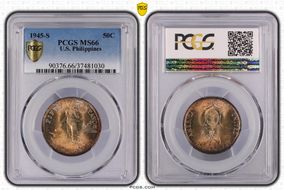 1945-S 50C MS66