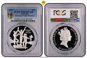 1993 $20 Olyimpics-Track Winners PR69DCAM