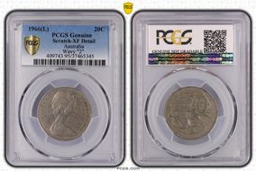 1966(L) 20C Wavy "2" N1