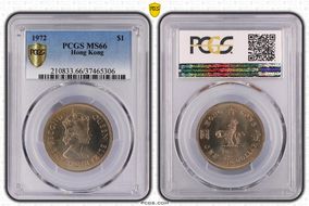 1972 $1 MS66
