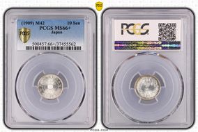 (1909) M42 10 Sen JNDA 01-25 MS66+