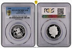 1999 $2 1920-S Sov Ag PR70DCAM