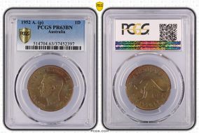 1952 A. (p) 1D PR63BN