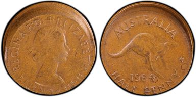 1964 Y. (p) 1/2D MS63BN