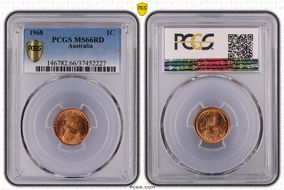 1968 1C MS66RD