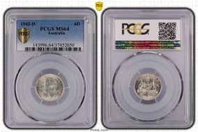 1942-D 6D MS64